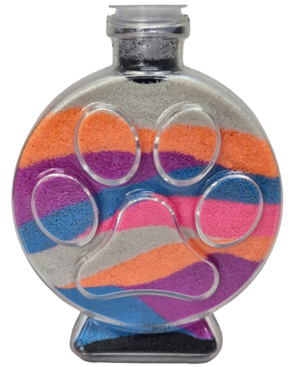 Animal Paw Print Sand Art Bottle