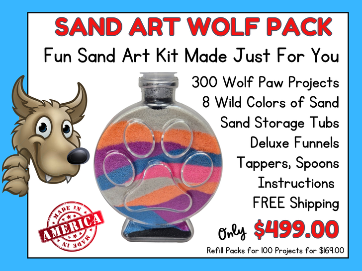 Wolf Pack 300 Piece Sand Art Kit