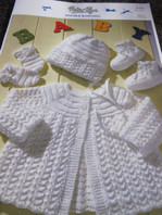 PETER PAN MATINEE SET - Knitting Pattern (P956)