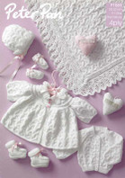 Peter Pan Knitting Pattern - Kids Jacket & Hat- sizes 25-31cm (P1069)