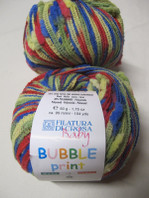 FILATURA DI CROSA BABY BUBBLE PRINT,  BRIGHTS MIX,50GRS,SALE,NO 103