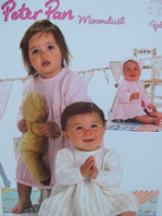 PETER PAN KNITTING LEAFLET,NO P 1138, SIZE 36-51 CM,FOR MOONDUST YARN