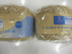 BIRCH CROCHET COTTON 4PLY 50 GRS  ECRU.ON SALE,RANGE DISCONTINUED