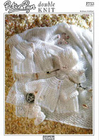 Peter Pan Knitting Pattern - Kids Jacket & Hat (P753)