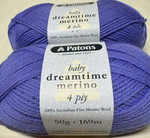 Patons Dreamtime Merino 4 Ply Wool - Jacaranda (4972)