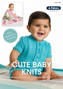 Cute Baby Knits - Patons Knitting Pattern (0037) front cover