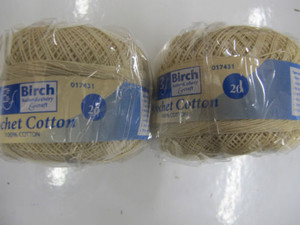 Birch Crochet Cotton Yarn - Ecru