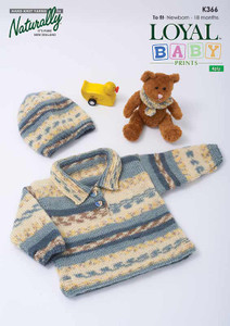 Loyal Baby Prints - Naturally Knitting Pattern (K366)