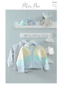 Peter Pan Knitting Pattern - Kids Jacket - 41-61cm  (P1324)
