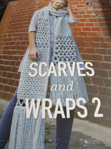 CLECKHEATON/PATONS/PANDA,SCARVES&WRAPS KNITTING/CROCHET PATTERN,10 DES,NO 356
