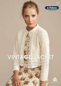 PATONS KNITTING PATTERN,NO 31, VINTAGE JACKET,ARCHIVE BLUEBELL YARN