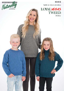 Naturally Yarns Knitting Pattern - Unisex Sweater (N1415)