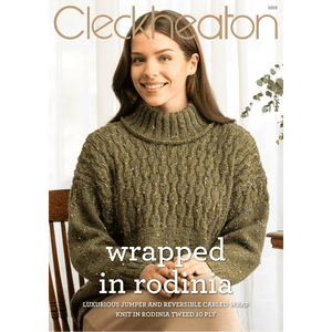 Cleckheaton Knitting Pattern - Wrapped in Rodinia (1019)