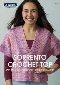 Patons Knitting Pattern - Sorrento Crochet Top (9010)