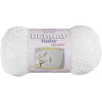 Bernat Sparkle Baby Yarn - White Sparkle (020977)