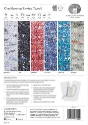 Back Buttoning Sweater - Cleckheaton Knitting Pattern (1012)