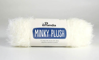 Panda Minky Plush - White (201)