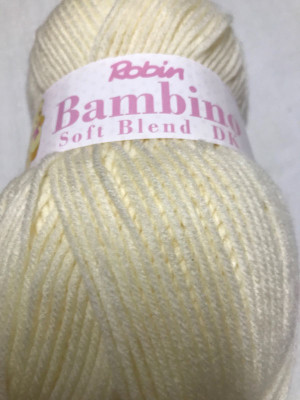 ROBIN BAMBINO SOFT BLEND DK 8PLY YARN pale lemon no 2282