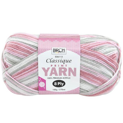 Birch Classique Yarn Print - Pink Nectar