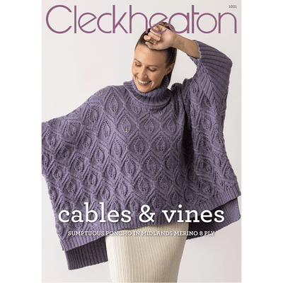 Cleckheaton Knitting Pattern - Cables and Vines (1021)