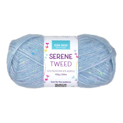 Sean Sheep Serene Tweed Yarn - Blue (7109)