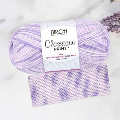 Birch Classique Yarn Print - SOFT LILAC (22)