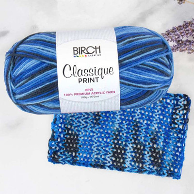 Birch Classique Yarn Print - DEEP SEA (23)