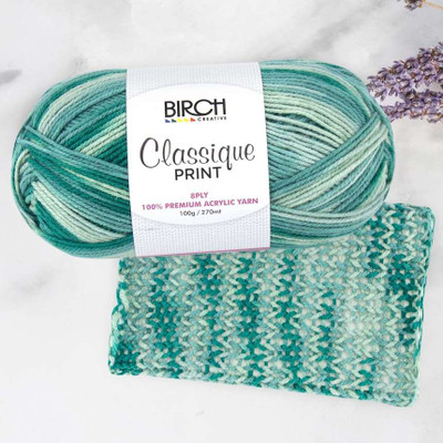Birch Classique Yarn Print - GREEN OASIS (25)
