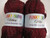 FUNKY, 100GRS SCARF YARN,BURGUNDY GLITTER MIX,LARGE MESH,SALE