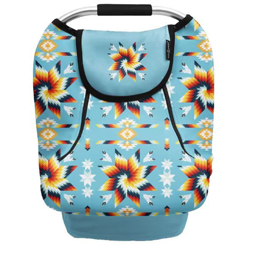 Infant Car Seat Cover - Twist Star Design