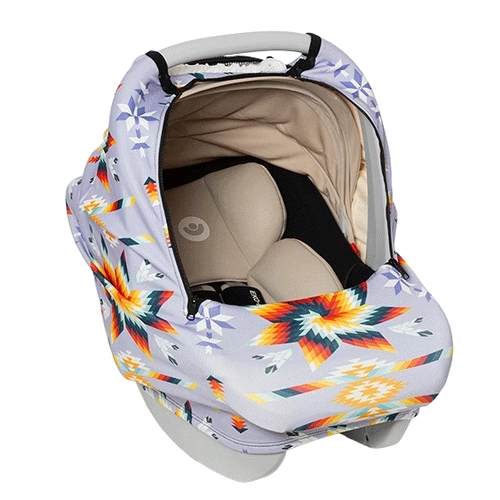 Infant Car Seat Cover - Twist Star Design