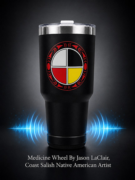 Jason LaClair  Blue tooth speaker mug Medicine Wheel