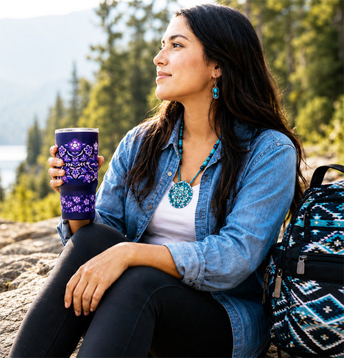 Anishinaabe MC 30 oz Stainless Steel Tumbler