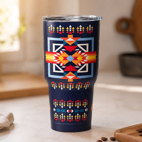 Chief Walking Water, 30 oz Stainless Steel Tumbler 