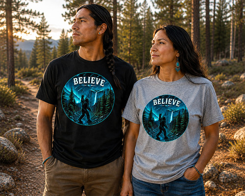 Bigfoot BELIEVE Cotton Tee