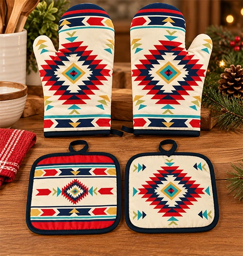 Mesa Collection Oven Mitt and Pot Holder Set