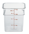 Cambro 4SFSCW135 4 qt Clear Square CamSquare Food Container