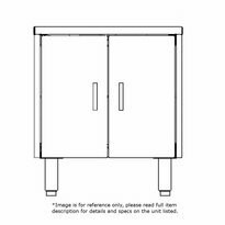 Southbend Enclosed Base Commercial Work Table