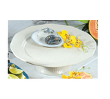 Bon Chef 90979059FGLDREVISION
 Ceramic
 Fiesta Gold
 Prism Pedestal Underliner Plate