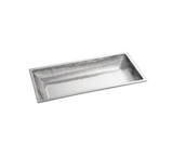 TableCraft Products RB2813 14 Qt. Rectangular 18/8 Stainless Steel Rice Pattern Remington Collection Bowl