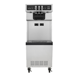 Icetro ISI-163ST 20" W x 60" H x 33" D (2) 5.8 Qt. Hopper 1.7 Qt. Cylinder (2) Flavors and (1) Twist Floor Model Soft Serve Machine -208/230V