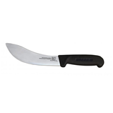 Omcan USA 11863 6" Black Handle Curved Skinning Knife