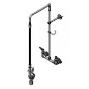 T&S Brass B-0131-Cr-Bc28H Easyinstall Pre-Rinse Unit Wall Mount Mixing Faucet With 8"