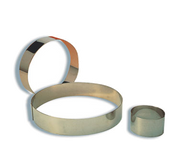Matfer Bourgeat 371411 10.25" ID x 1.75"H Stainless Steel Round Mousse Ring