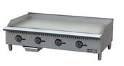 Adcraft BDCTG-48T 48" W Black Countertop Diamond Thermostatic Gas Griddle - 120,000 BTU