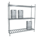 Advance Tabco KR-60-X 60" W x 76" H x 20" D 6 Kegs Aluminum Special Value Keg Rack