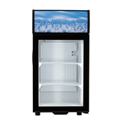 Admiral Craft CDRF-1D/1.5 15.75" W 1-Section Glass Door Reach-In Countertop Display Refrigerator - 1.6 Amps