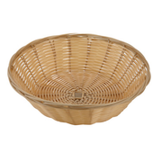 Winco PWBN-9R
 9"
 Polypropylene
 Tan
 Round
 Woven Basket
 12 Dozen (contains 1 Dozen)