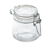 American Metalcraft HMMJ5 5 Oz. Clear Glass Mini Mason Jar