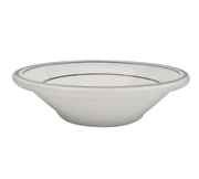 CAC China GS-10 13 Oz. American White Ceramic Round Greenbrier Grapefruit Bowl (3 Dozen Per Case)